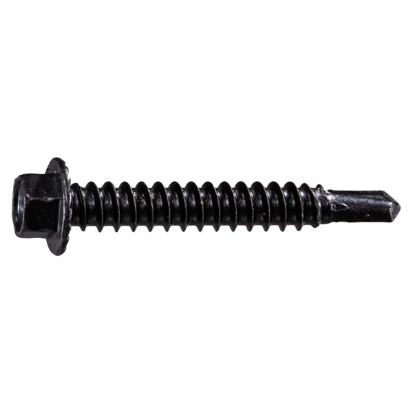 Midwest Fastener Self-Drilling Screw, #12 x 1-1/2 in, Brown Ruspert Steel Flange Hex Head External Hex Drive, 100 PK 54503 - main